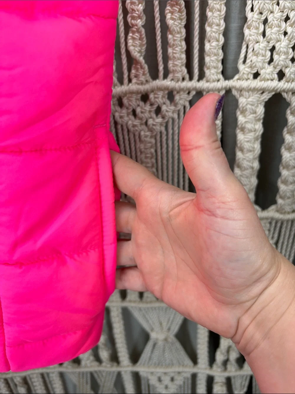 Puma Bright Pink Quilted Kids Puffer Vest